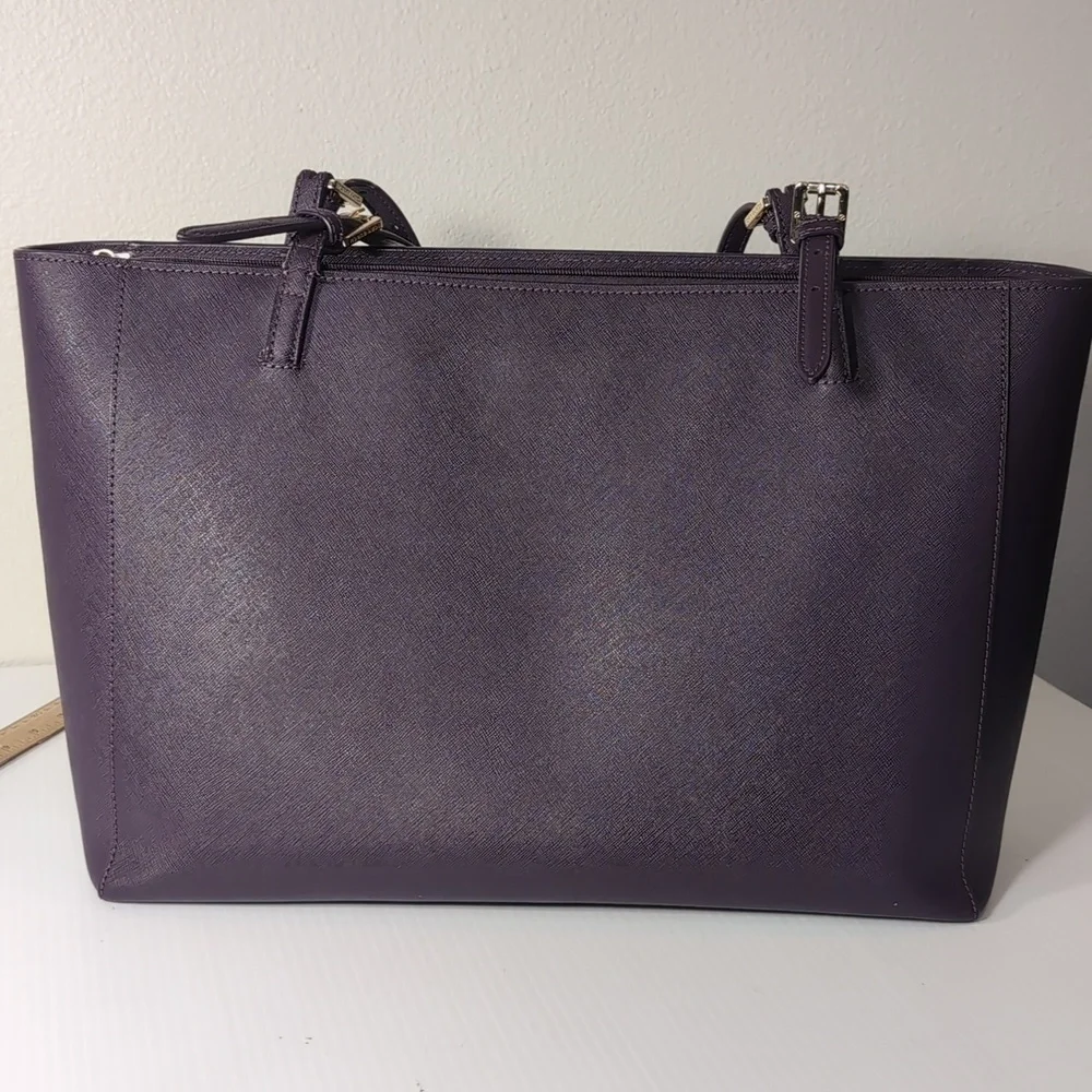 Tory Burch Elegant Purple Tote Bag
